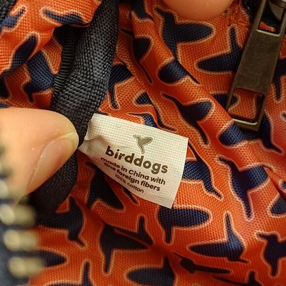 Bird dogs Athletics Dopp Bag Navy Blue Zipper Strap Toiletries Bag - Picture 7 of 10